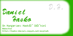 daniel hasko business card